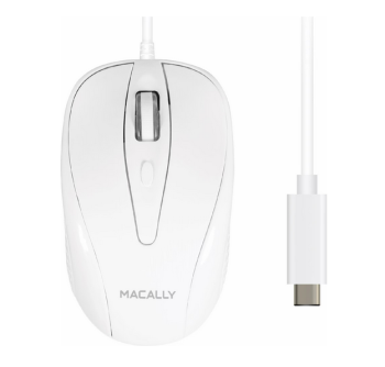 Macally UCTURBO - Souris optique USB-C 3 boutons pour Mac/PC