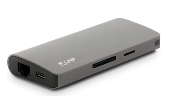 LMP Station d'acceuil voyage HDMI, Mini DisplayPort, USB Type-C, USB Type A