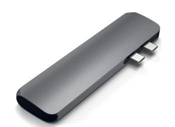 Satechi Pro Hub Adapter Gris Sidéral - Dock Thunderbolt 3 MacBook Pro Touch Bar